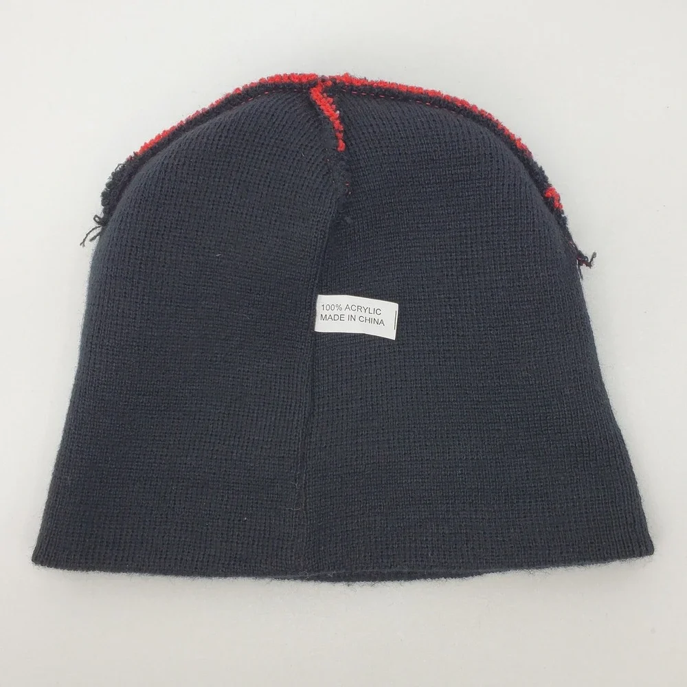 Cornell University Big Red Hockey Beanie Hat and‎ Scarf Set Red White Black Knit